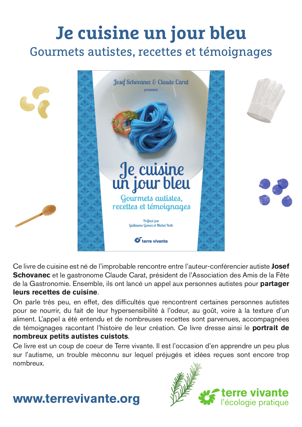 Affiche je cuisine un jour bleu